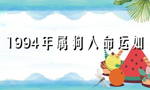 1994年属狗人命运如何 1994年属狗命运如何