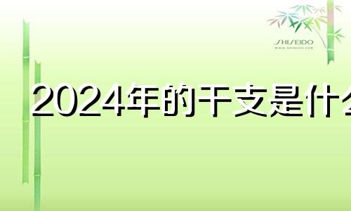 2024年的干支是什么 2024年命格