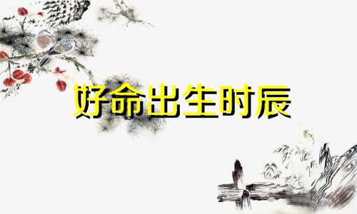 好命出生时辰 这几个时辰出生的人家庭美满网易