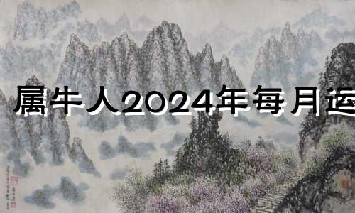 属牛人2024年每月运势 属牛2024年的运气和财运怎么样