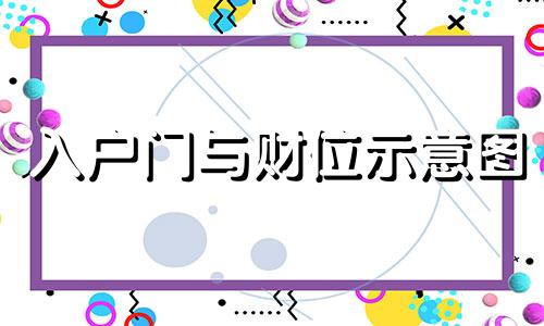 入户门与财位示意图 家中财位最简单的找法