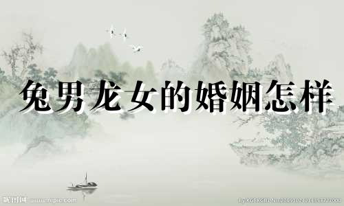 兔男龙女的婚姻怎样 属兔男和属龙女怎么样