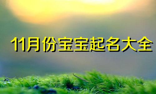 11月份宝宝起名大全 2021年十一月宝宝名字