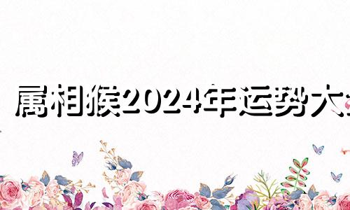 属相猴2024年运势大全 属猴在2024年运势怎么样