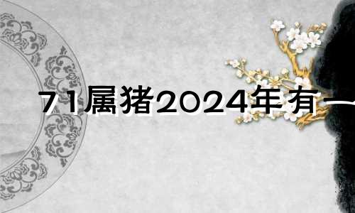 71属猪2024年有一灾 属猪人2024年丧事