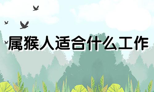 属猴人适合什么工作 属猴人最适合的事业