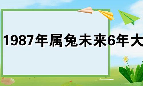1987年属兔未来6年大运 87年属兔36岁以后的一生命运