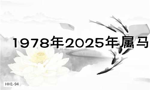 1978年2025年属马运势 1978年的马在2025年怎么样