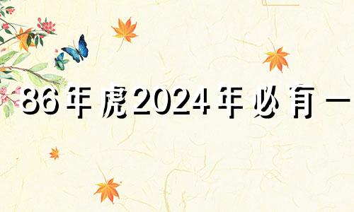 86年虎2024年必有一难 1986年虎哪一年离婚