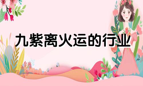 九紫离火运的行业 九紫离火运起名