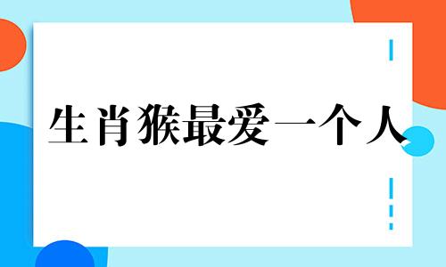 生肖猴最爱一个人 属猴人一生正缘已定
