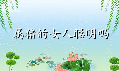 属猪的女人聪明吗 属猪的女人好命指数