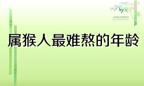 属猴人最难熬的年龄 属猴人一生最克3个人