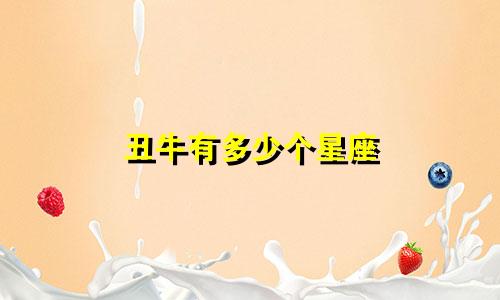 丑牛有多少个星座