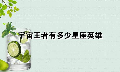 宇宙王者有多少星座英雄
