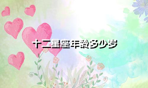 十二星座年龄多少岁