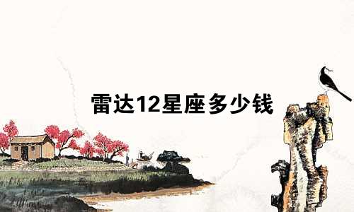 雷达12星座多少钱