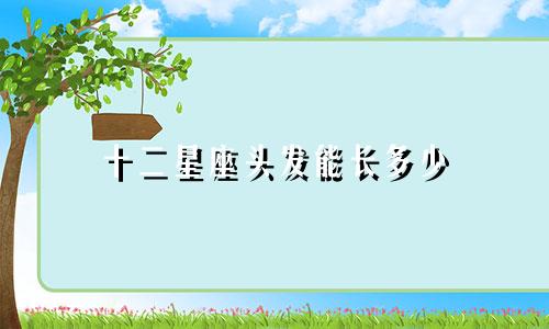 十二星座头发能长多少